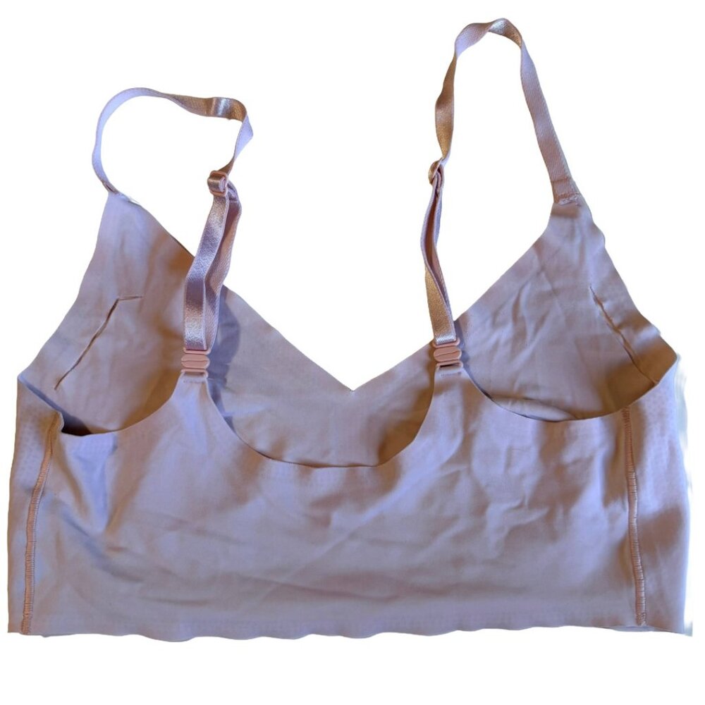 True & Co Blush Seamless Wireless Bralette Adjustable Straps - Picture 2 of 4